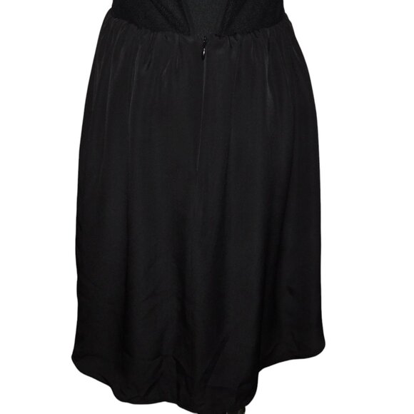 BCBGeneration Little Black Dress With Lace Halter Design W/ Spaghetti Straps - Picture 5 of 10